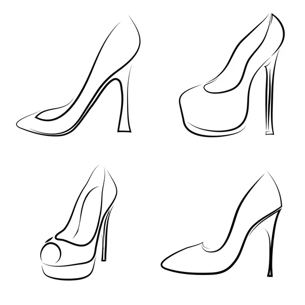Chaussures Femme — Image vectorielle