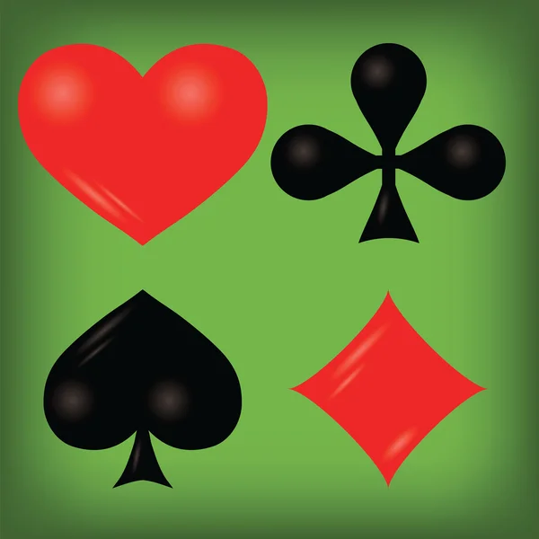 Elementy gry w karty — Wektor stockowy