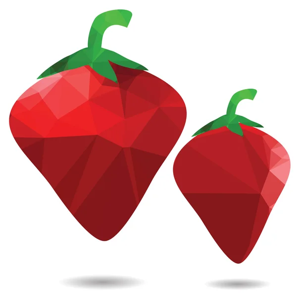 红色的草莓 — 图库矢量图片