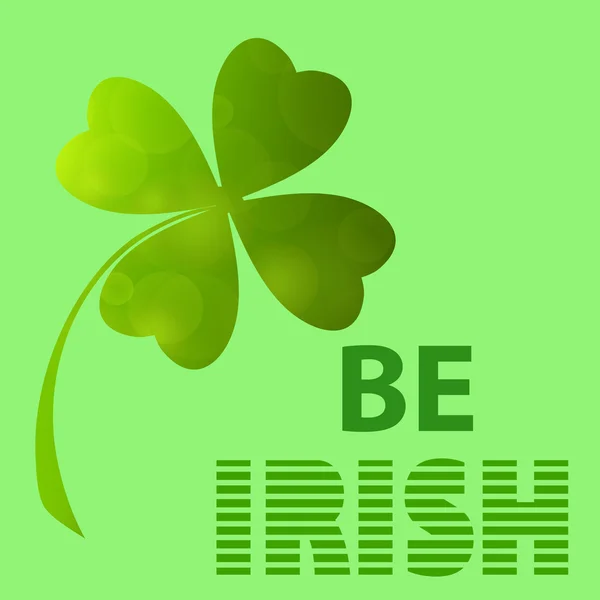 Be irish — Stock Vector