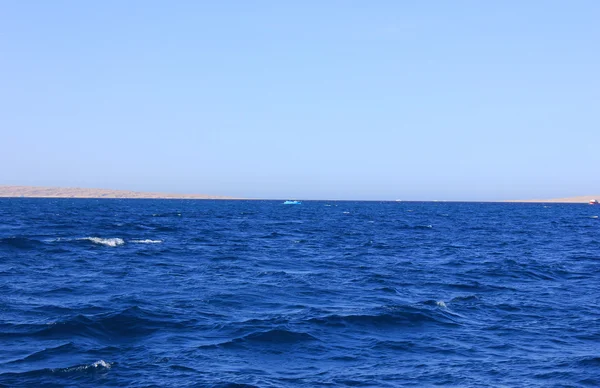 Sea Blue Water Backround Spiaggia Può Essere Visto Lontananza — Foto Stock