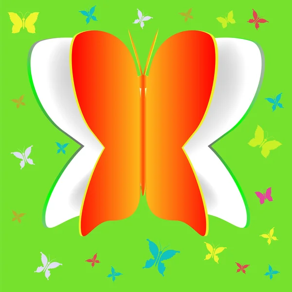 Papier papillon — Image vectorielle