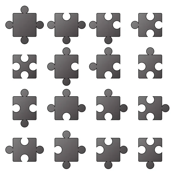 Jigsaw simgeler — Stok Vektör