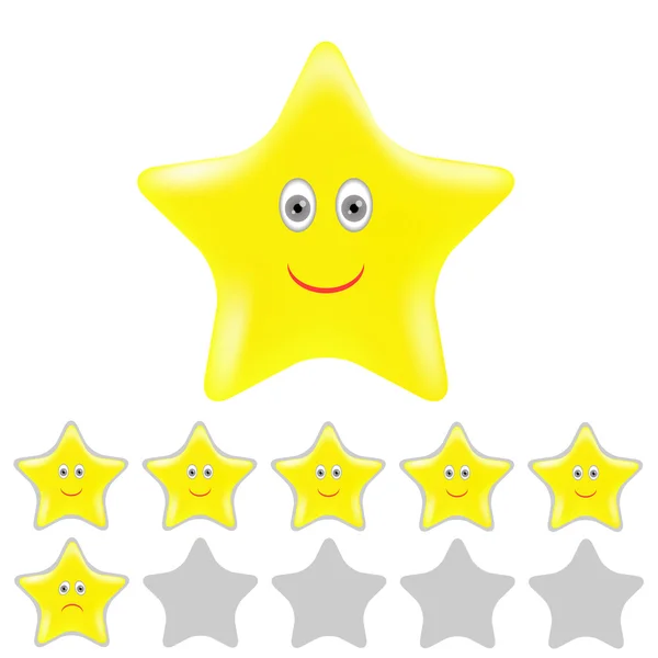 Gold Stars — Stock Vector