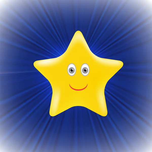 Estrela amarela — Vetor de Stock
