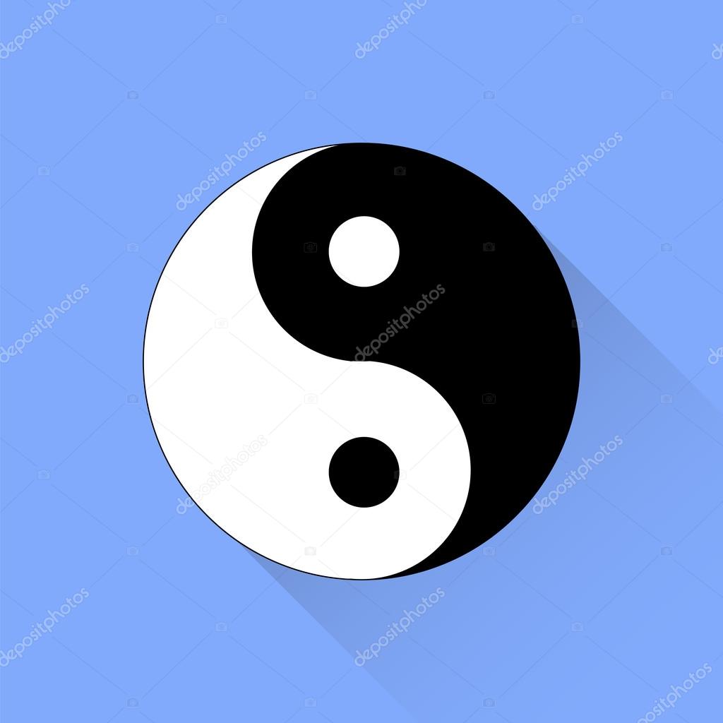 Yin yang symbole image vectorielle par valeo6 © Illustration #71343015