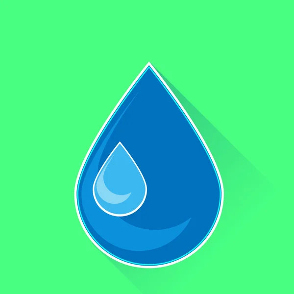 Εικονίδιο σταγόνας νερού — Διανυσματικό Αρχείο