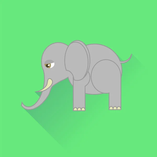 Icône d'éléphant — Image vectorielle