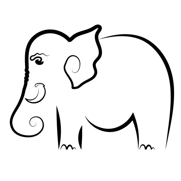 Éléphant — Image vectorielle