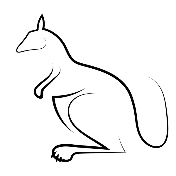 Kangaroo Icon — Stock Vector