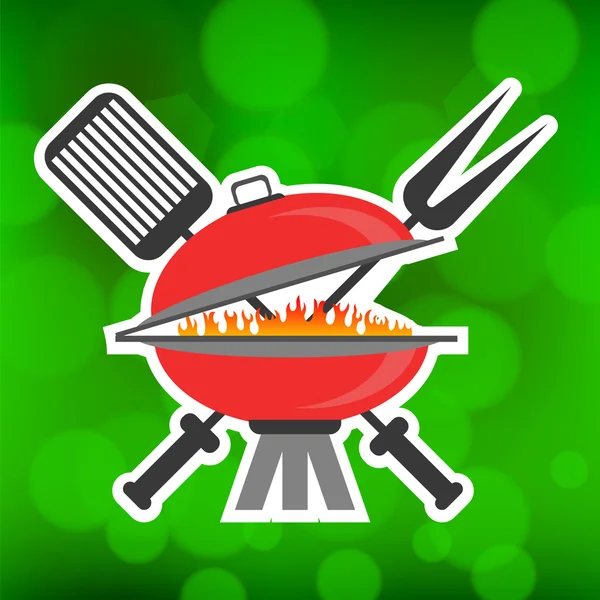 Grill-ikon — Stock Vector