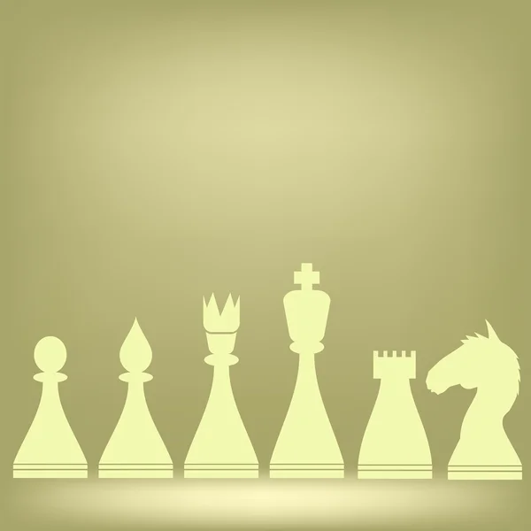 체스 조각 — 스톡 벡터