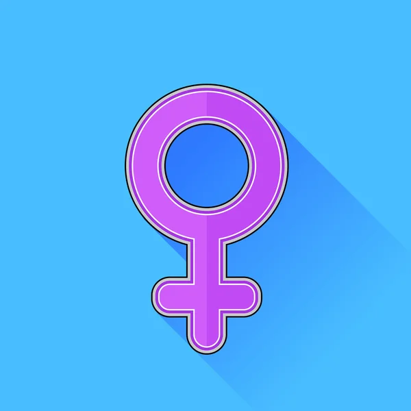 Icône féminine — Image vectorielle
