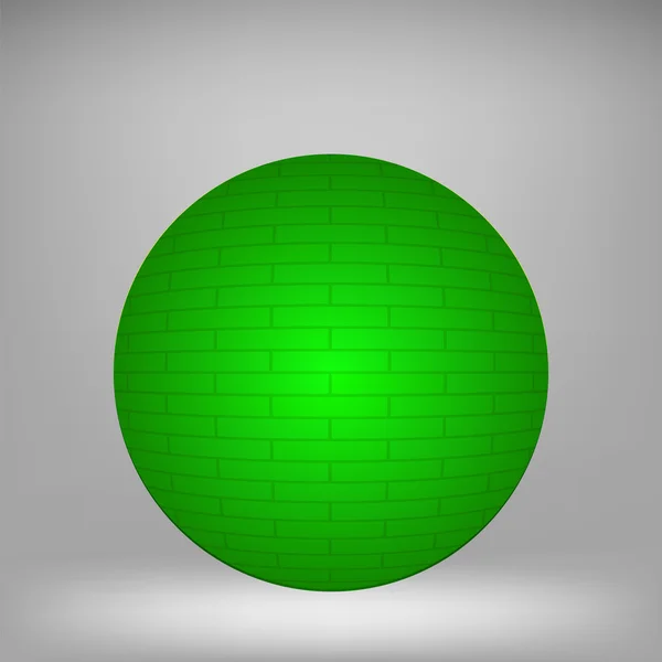Зеленая сфера — стоковый вектор