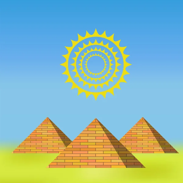 Пирамиды — стоковый вектор