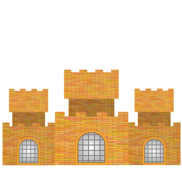 Brick Castle — Stock Vector