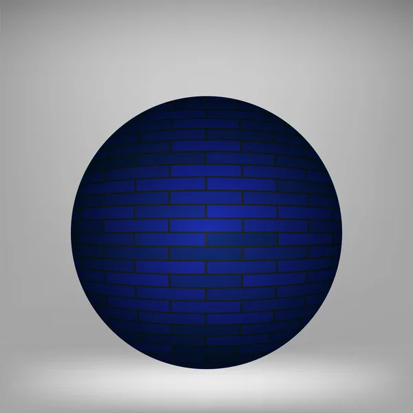 Kék gömb — Stock Vector