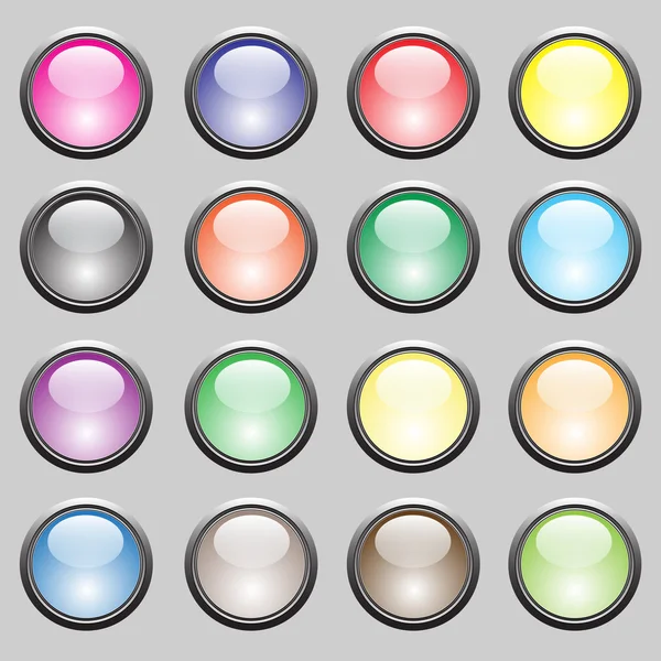Πολύχρωμα κουμπιά — Διανυσματικό Αρχείο