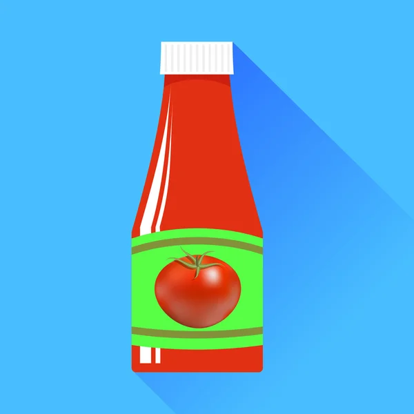 Tomato Ketchup — Stock Vector