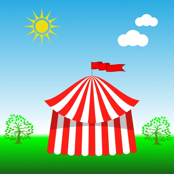Ikona cirkusového stanu — Stockový vektor
