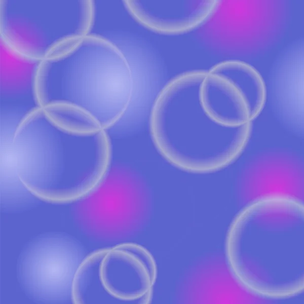 Blå bubblan mönster — Stock vektor
