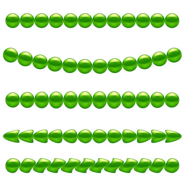 Grüne Halskette — Stockvektor