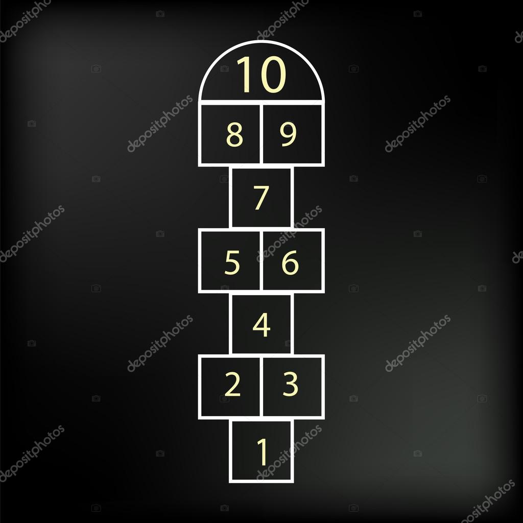 Hopscotch Stock Vector Image by ©valeo6 #74013799