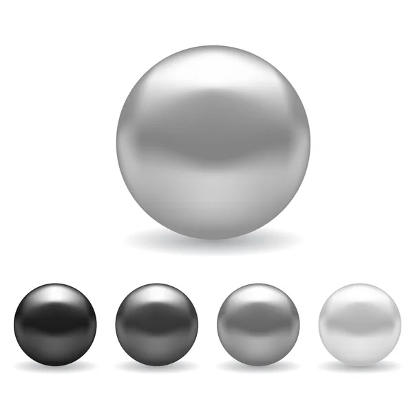 Set of Pearls — Stock Vector