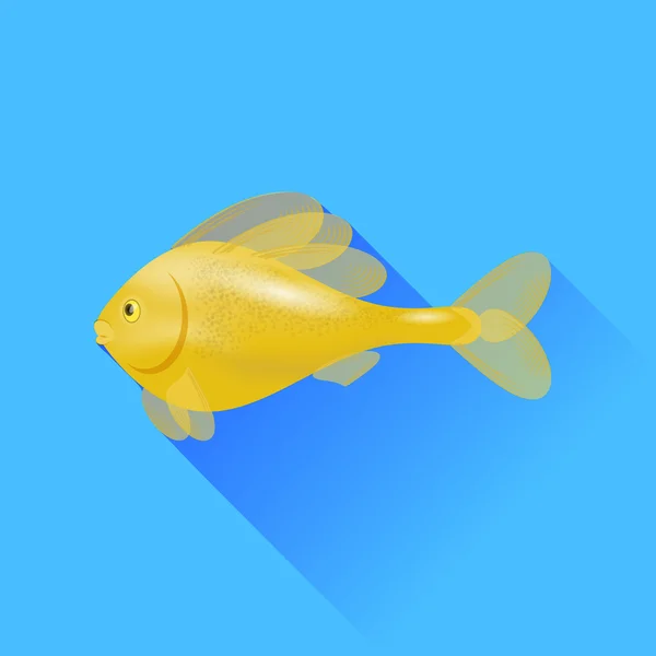 Gold Fish — Stock Vector