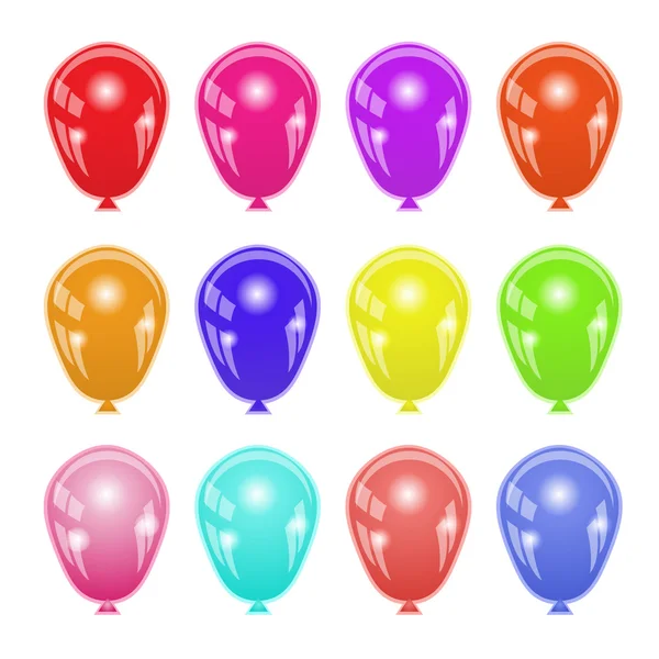 Globos coloridos — Vector de stock