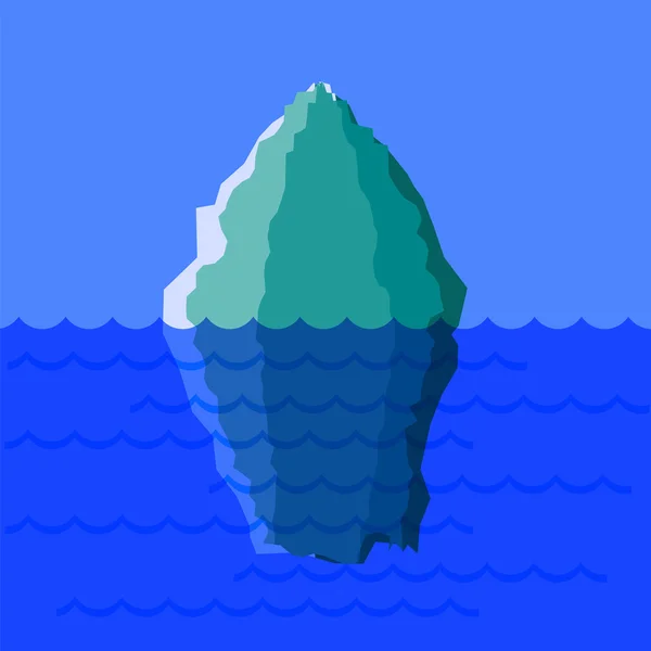 Grande iceberg neve — Vetor de Stock
