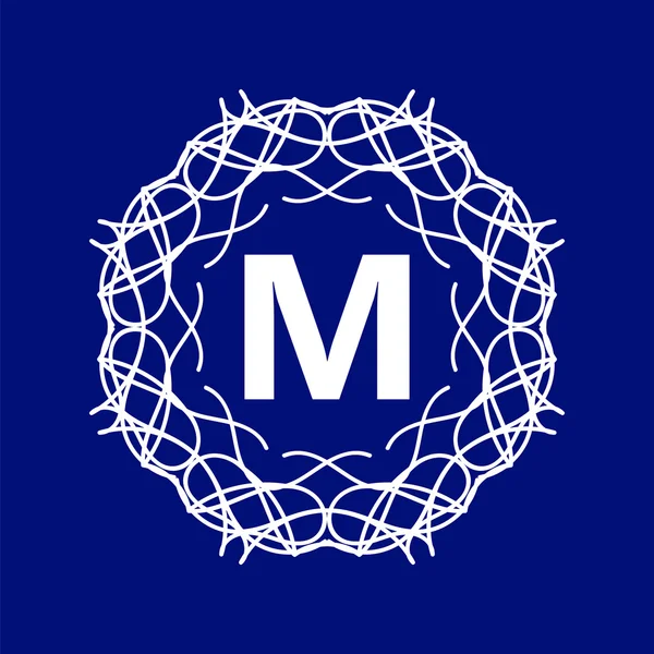 Monogramm m — Stockvektor
