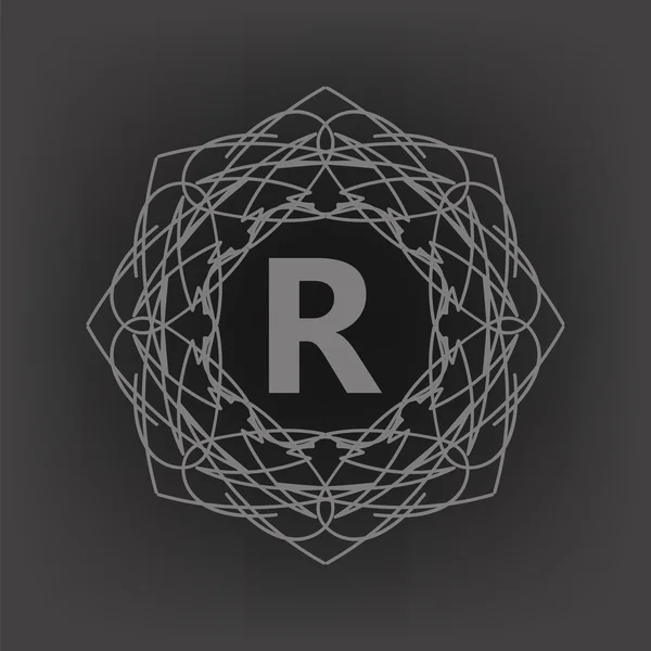 Monogramme R — Image vectorielle