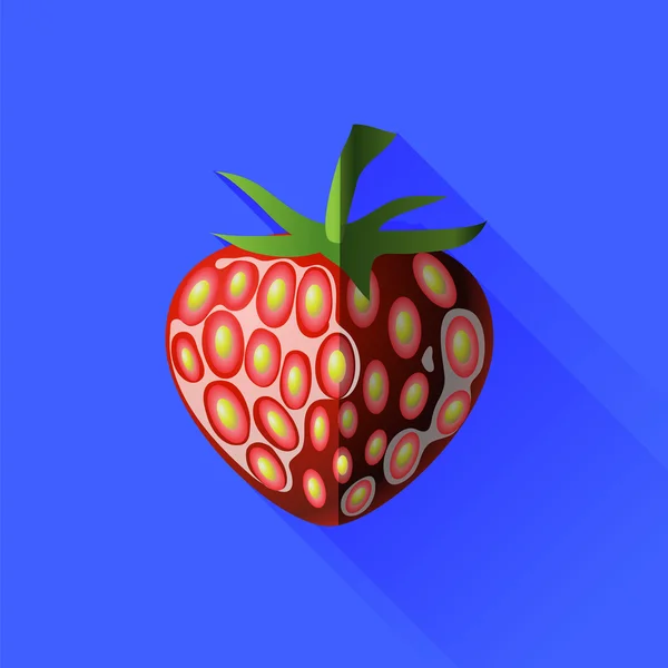 Φράουλα εικονίδιο — Διανυσματικό Αρχείο