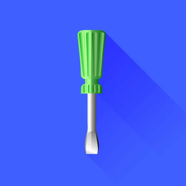Tournevis vert — Image vectorielle