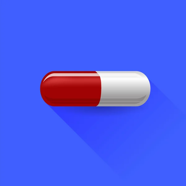 Red Pill — Stock Vector