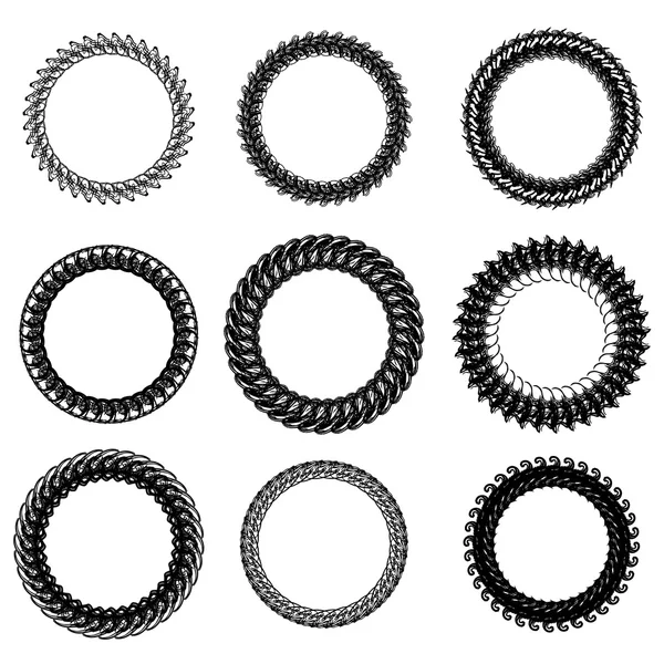 Quadros circulares — Vetor de Stock