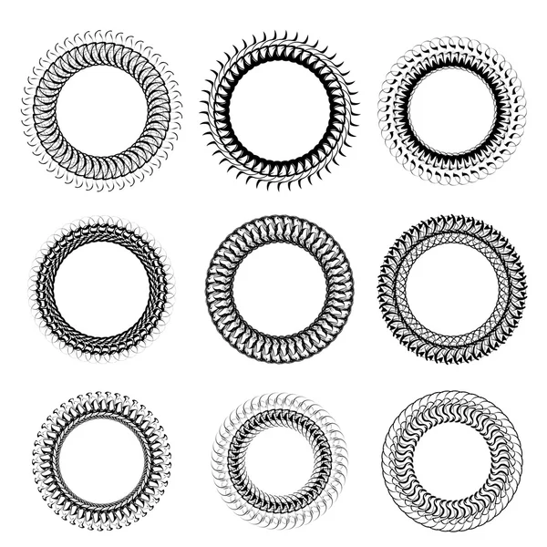 Quadros circulares — Vetor de Stock