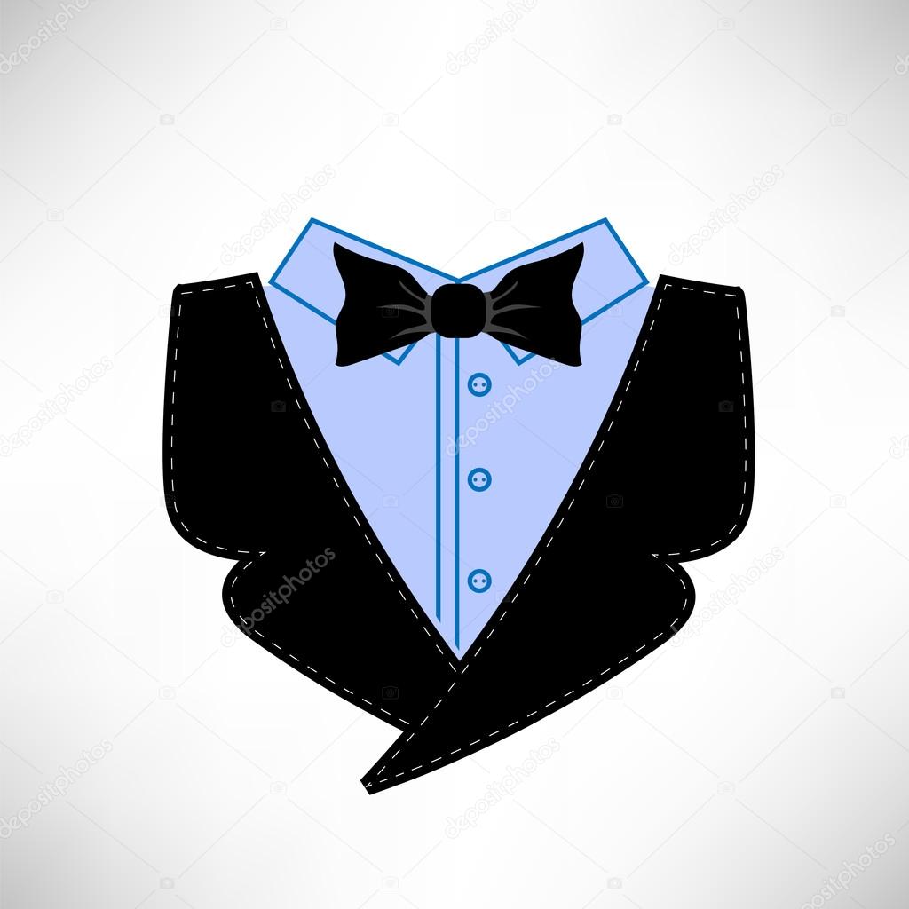 Business Suit Icon Isolated on White Background