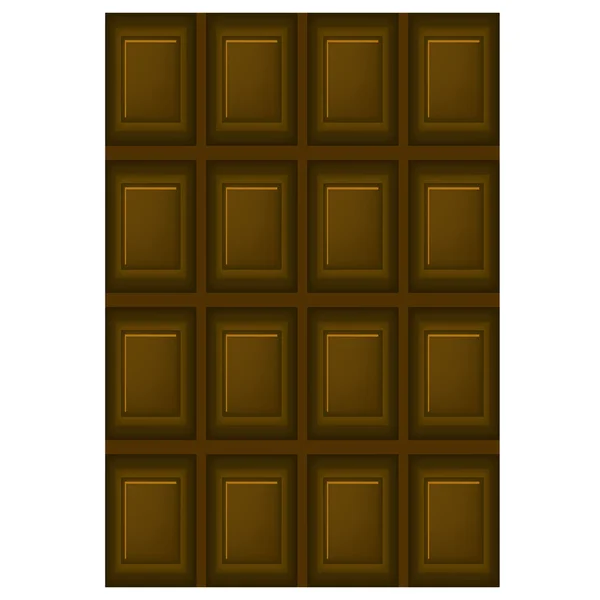 Barre de chocolat au lait — Image vectorielle