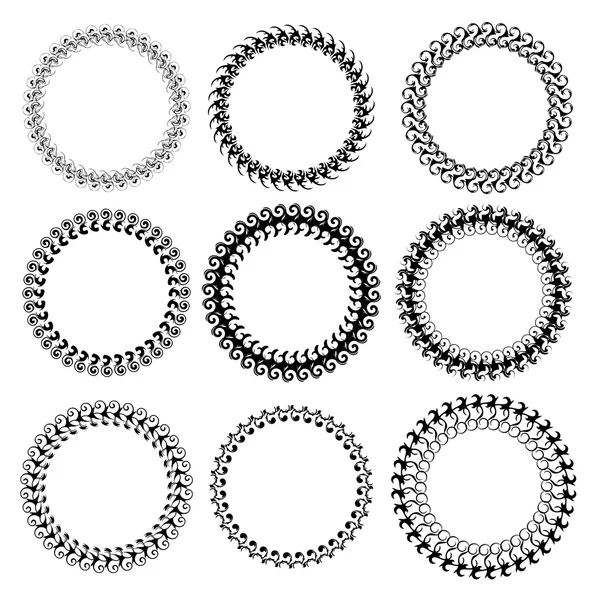 Quadros circulares —  Vetores de Stock