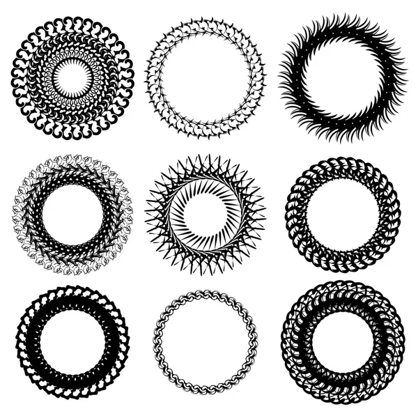 Cadres circulaires — Image vectorielle