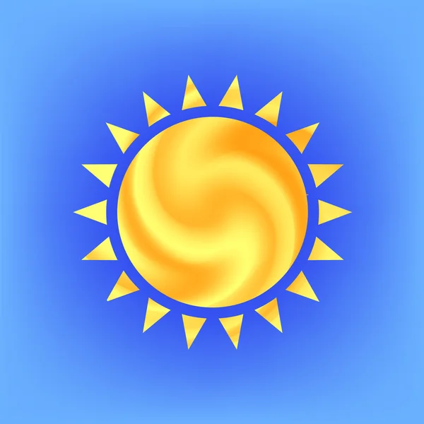 Icono del sol — Archivo Imágenes Vectoriales