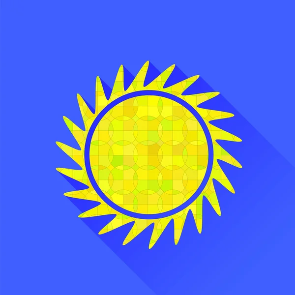 Símbolo solar — Vetor de Stock