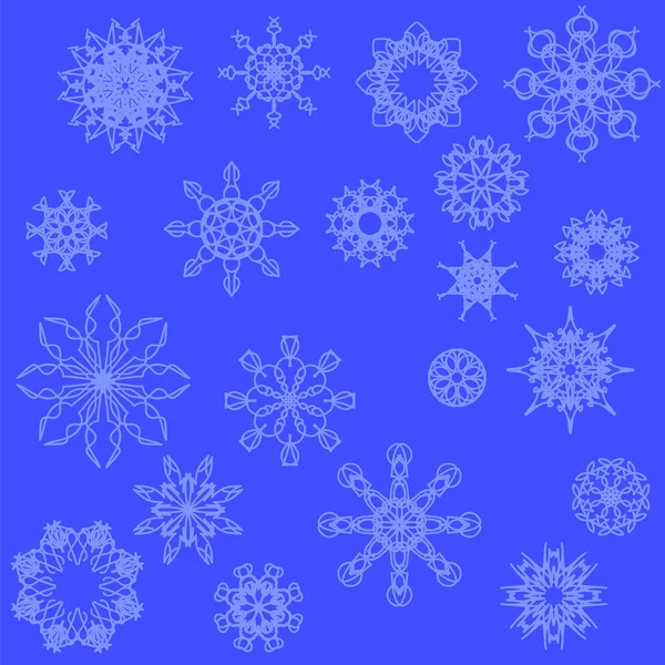 Sneeuwvlokken — Stockvector