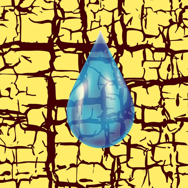 Waterdruppel — Stockvector