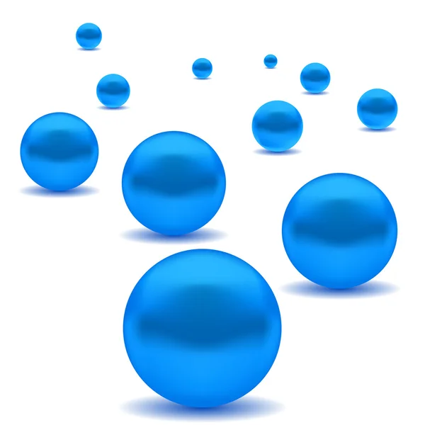 Blaue Perlen — Stockvektor