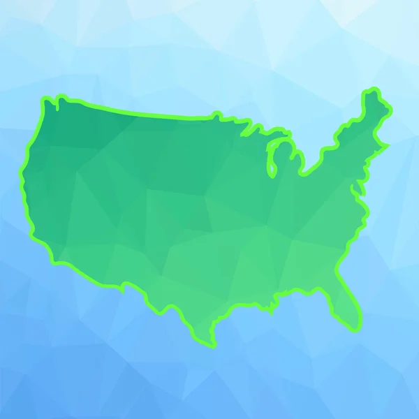 Kaart van Amerika — Stockvector