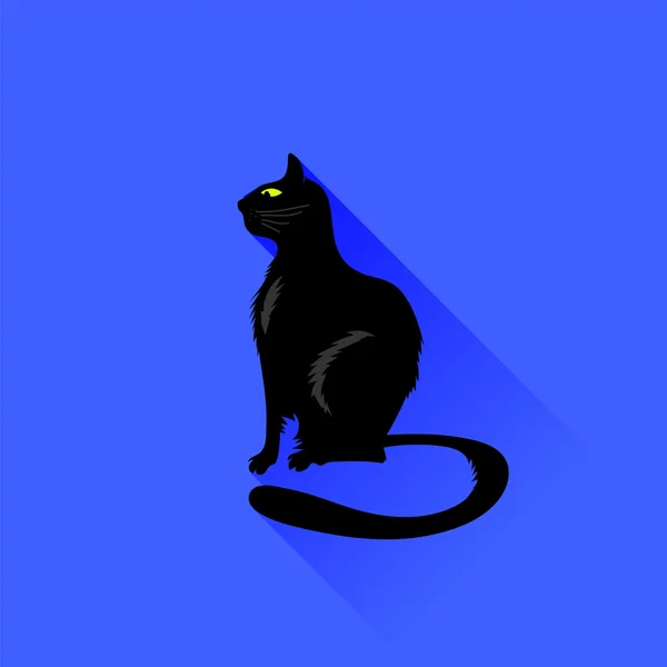 Icono de gato sentado — Vector de stock