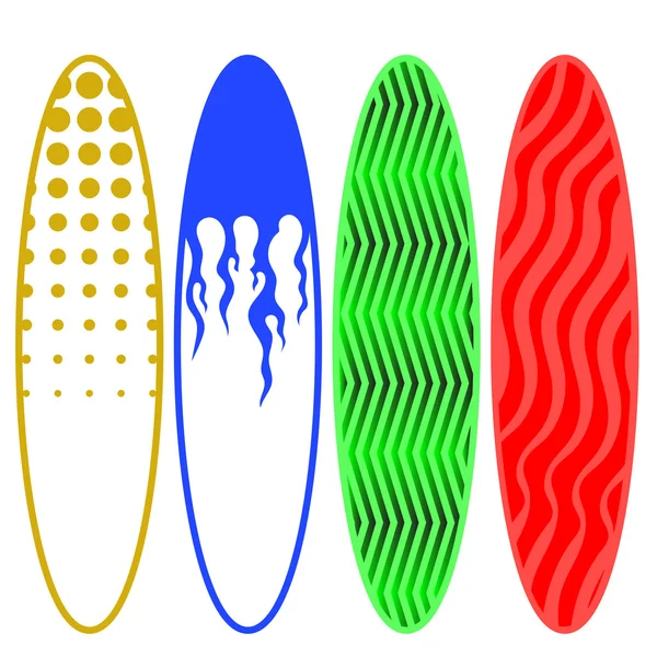 Tablas de surf — Vector de stock